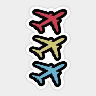 Planes Stacked Sticker